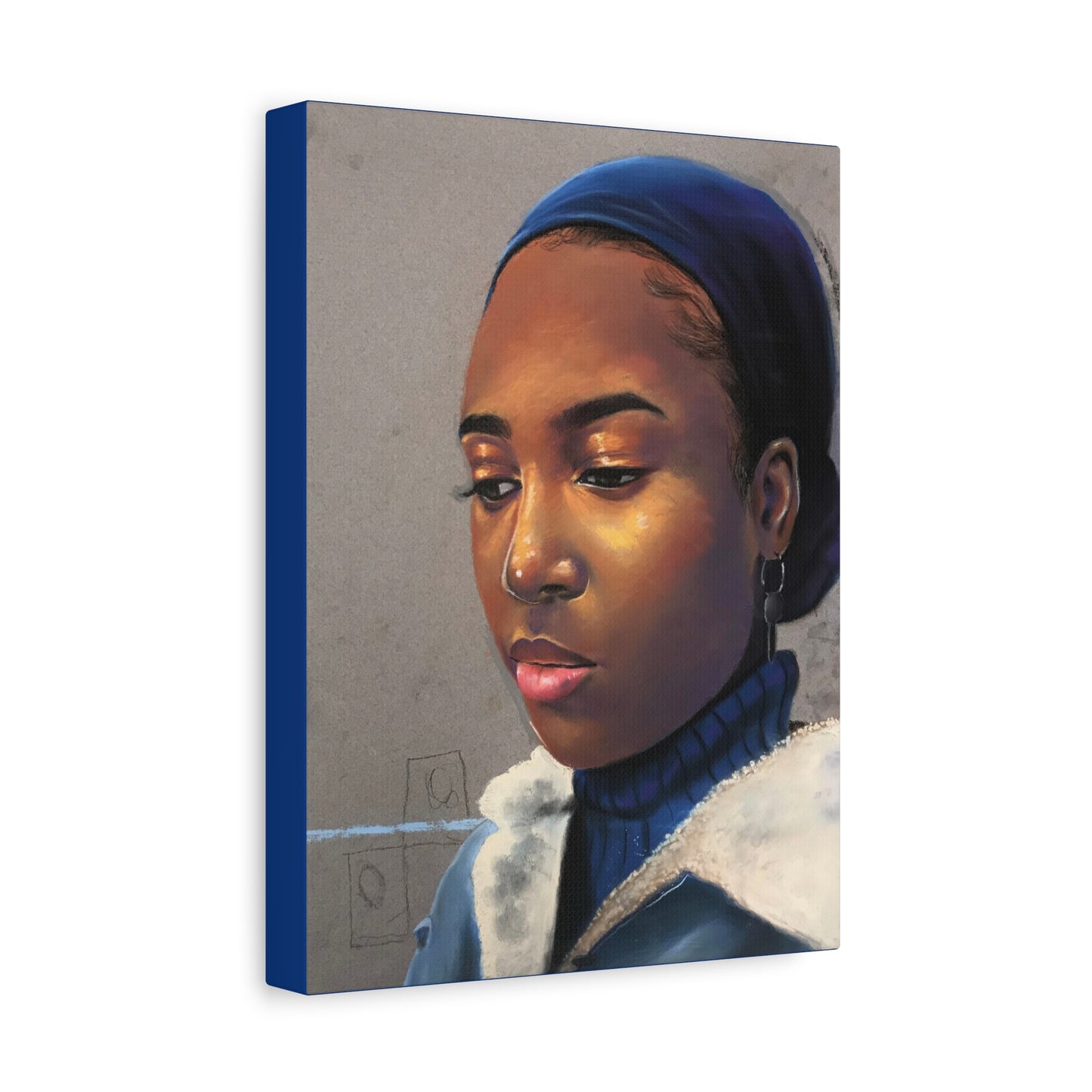 Self Portrait to the Right (Canvas)
