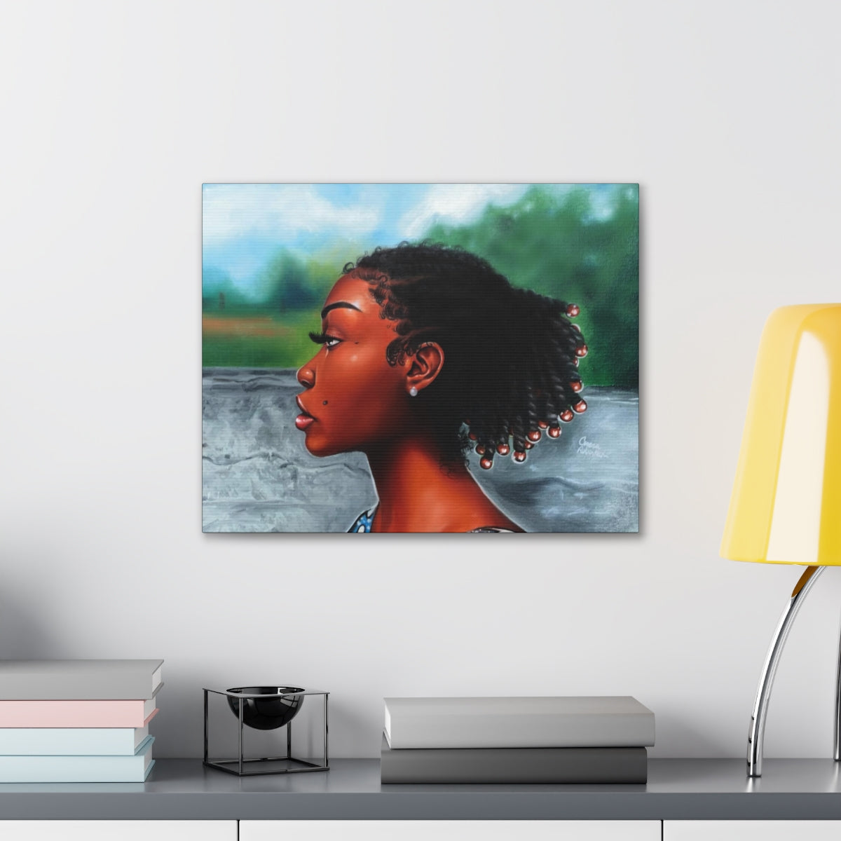Jawn with the Pearl Earring (canvas print)