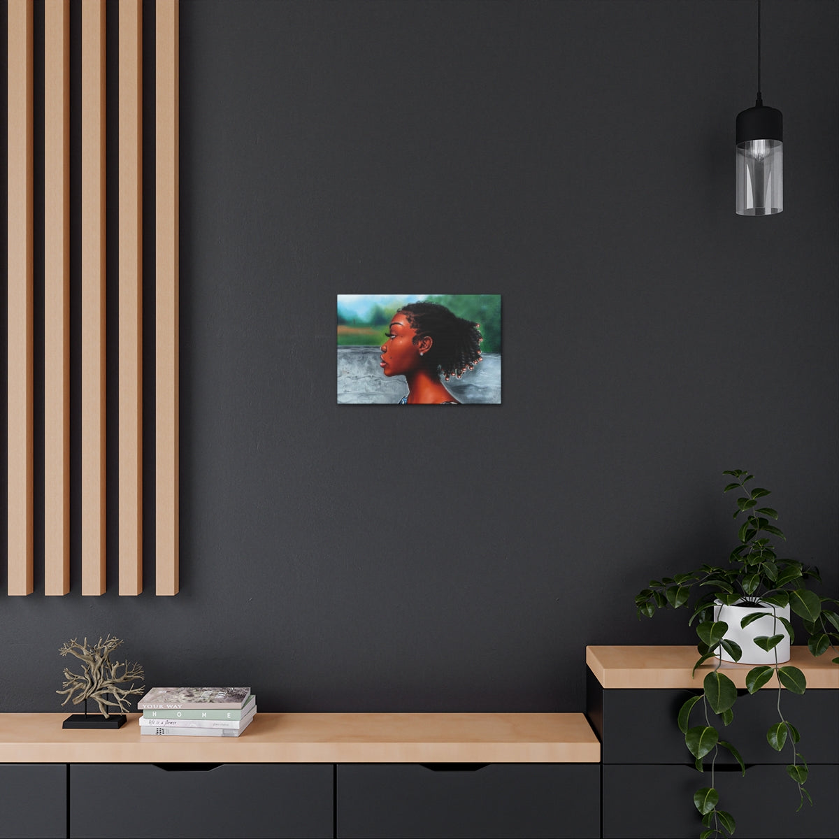 Jawn with the Pearl Earring (canvas print)