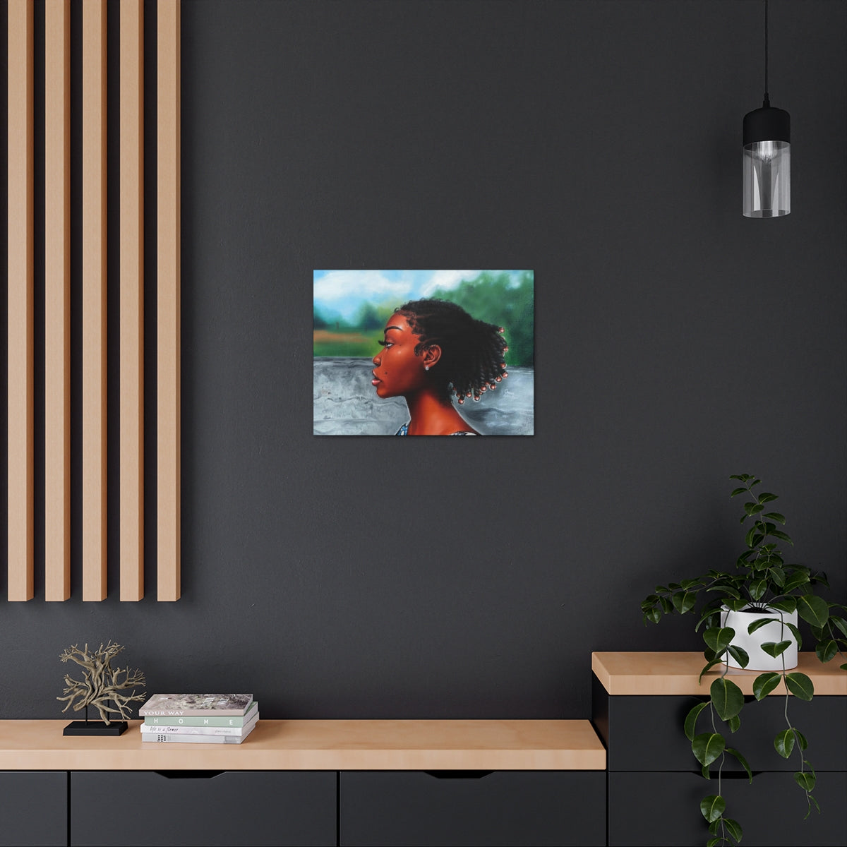 Jawn with the Pearl Earring (canvas print)