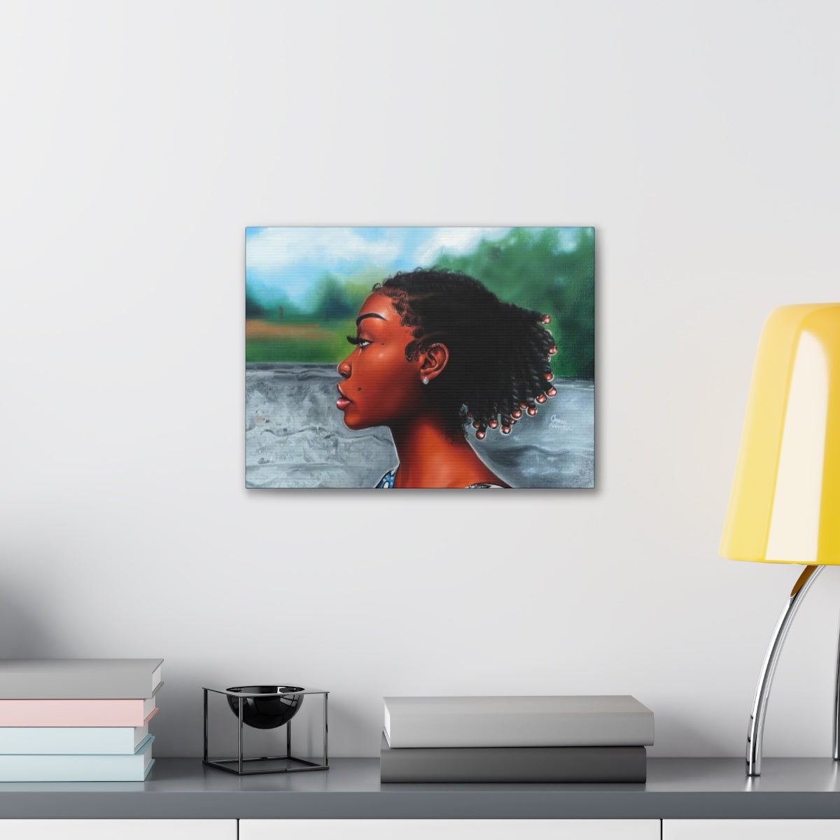 Jawn with the Pearl Earring (canvas print)