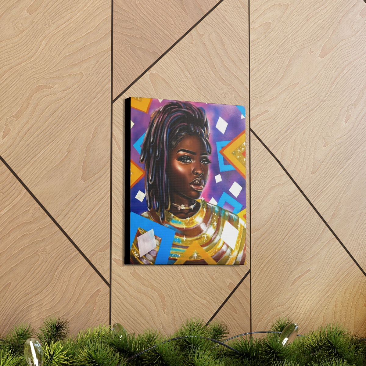 Purple Diamonds (canvas)