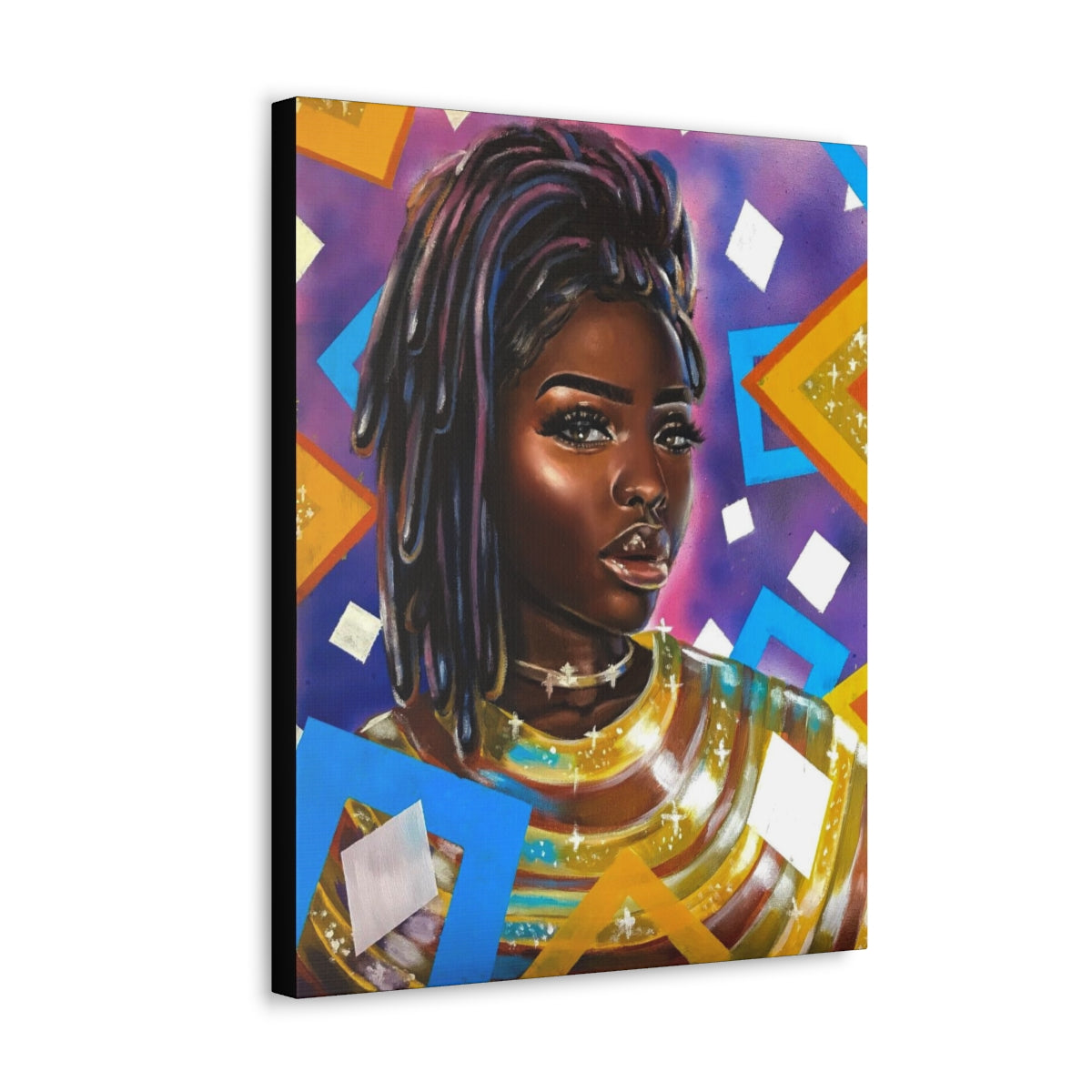 Purple Diamonds (canvas)