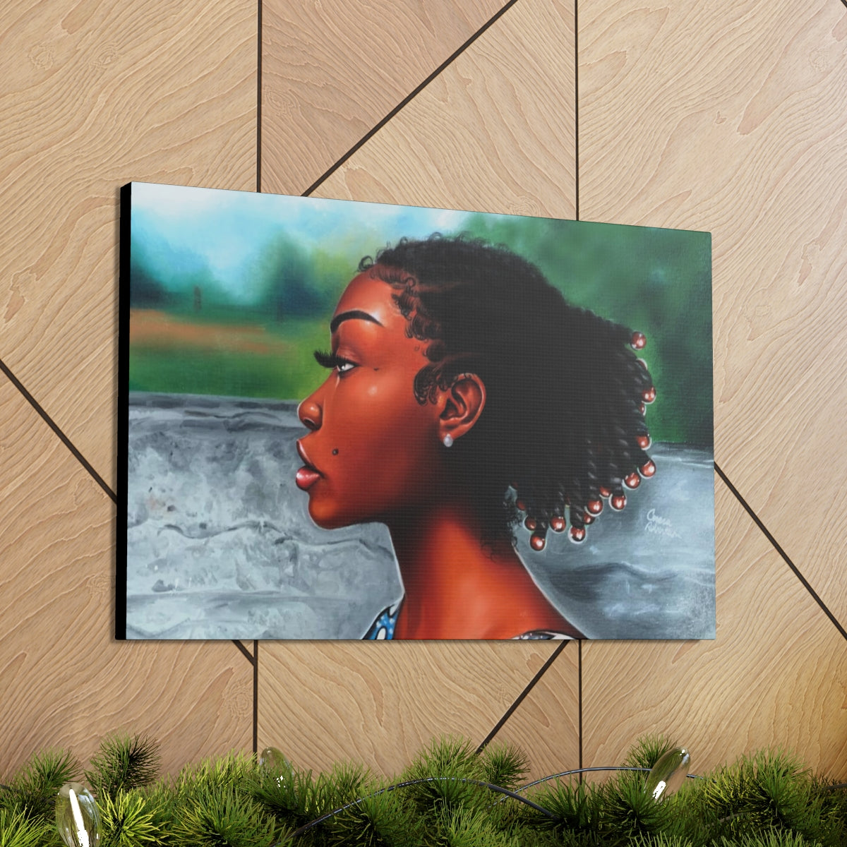 Jawn with the Pearl Earring (canvas print)