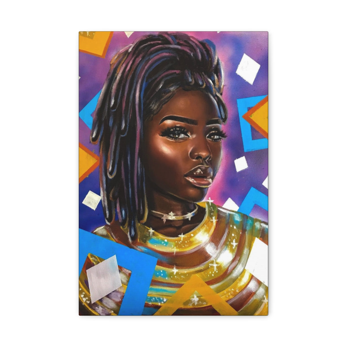 Purple Diamonds (canvas)