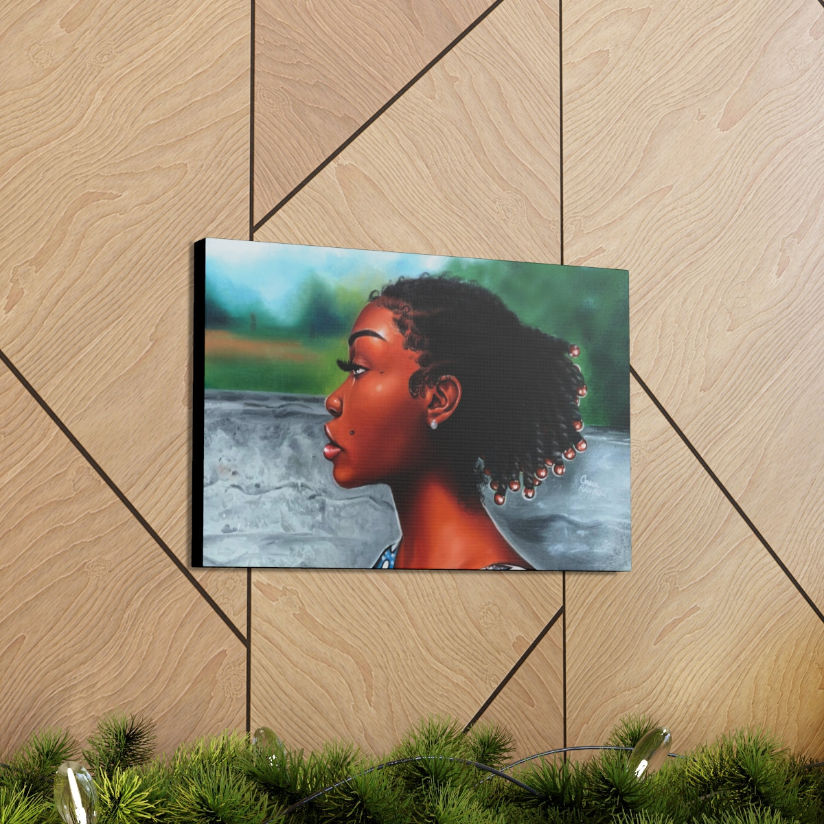 Jawn with the Pearl Earring (canvas print)