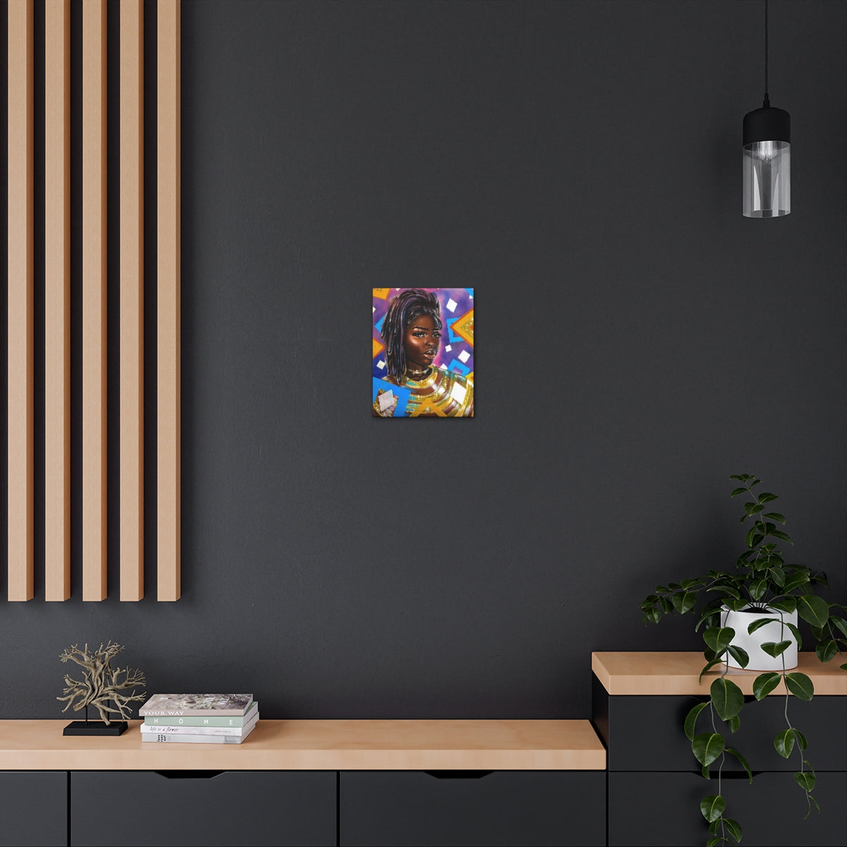 Purple Diamonds (canvas)