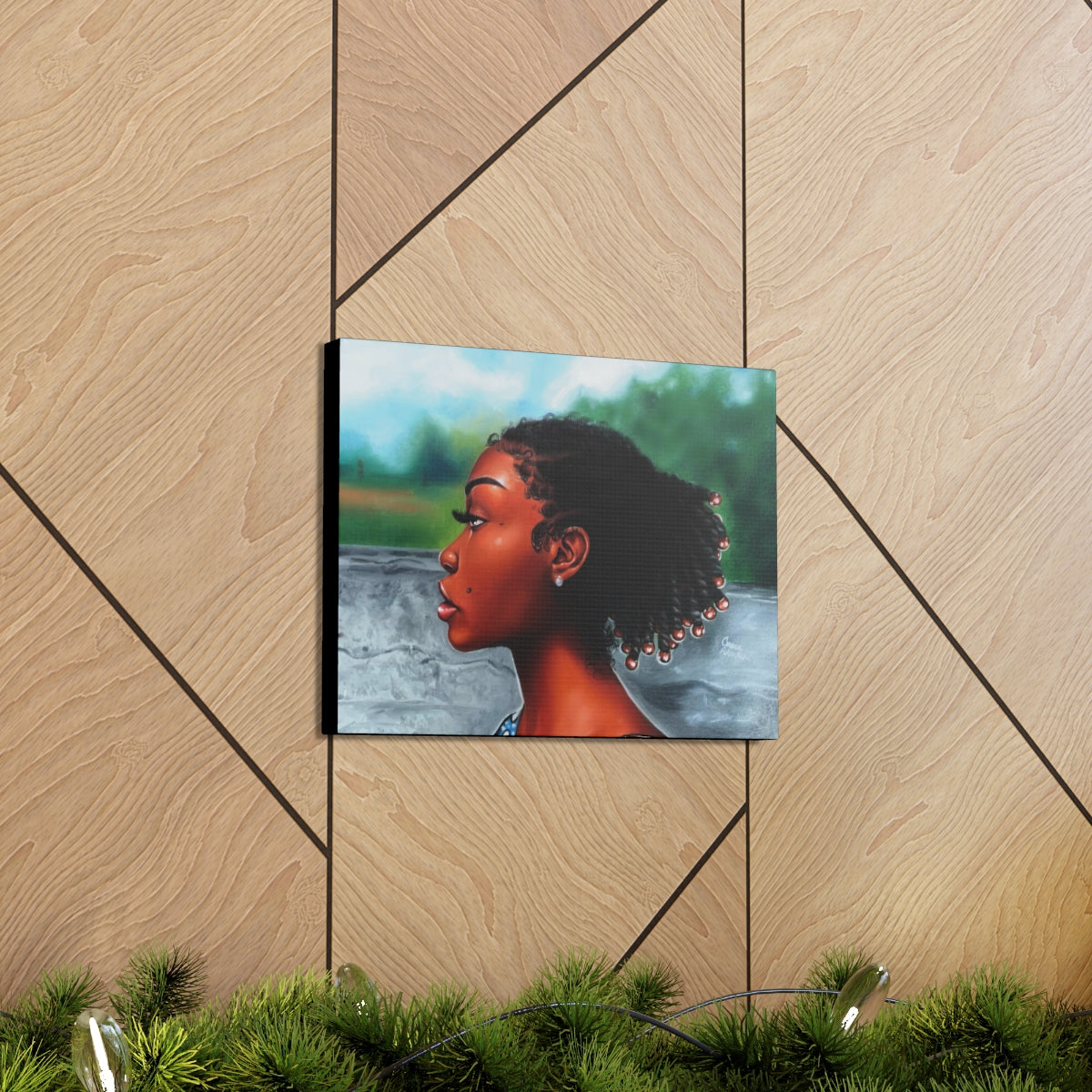 Jawn with the Pearl Earring (canvas print)