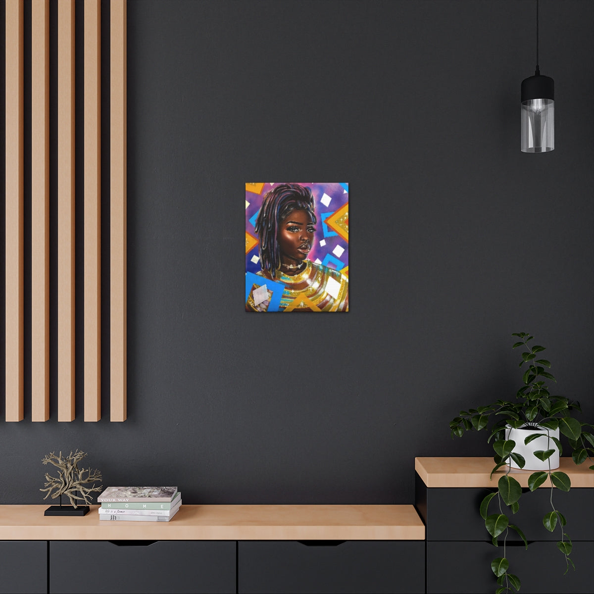 Purple Diamonds (canvas)