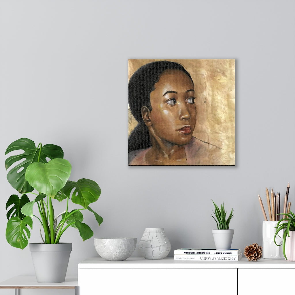 Self Portrait to the Left (canvas)