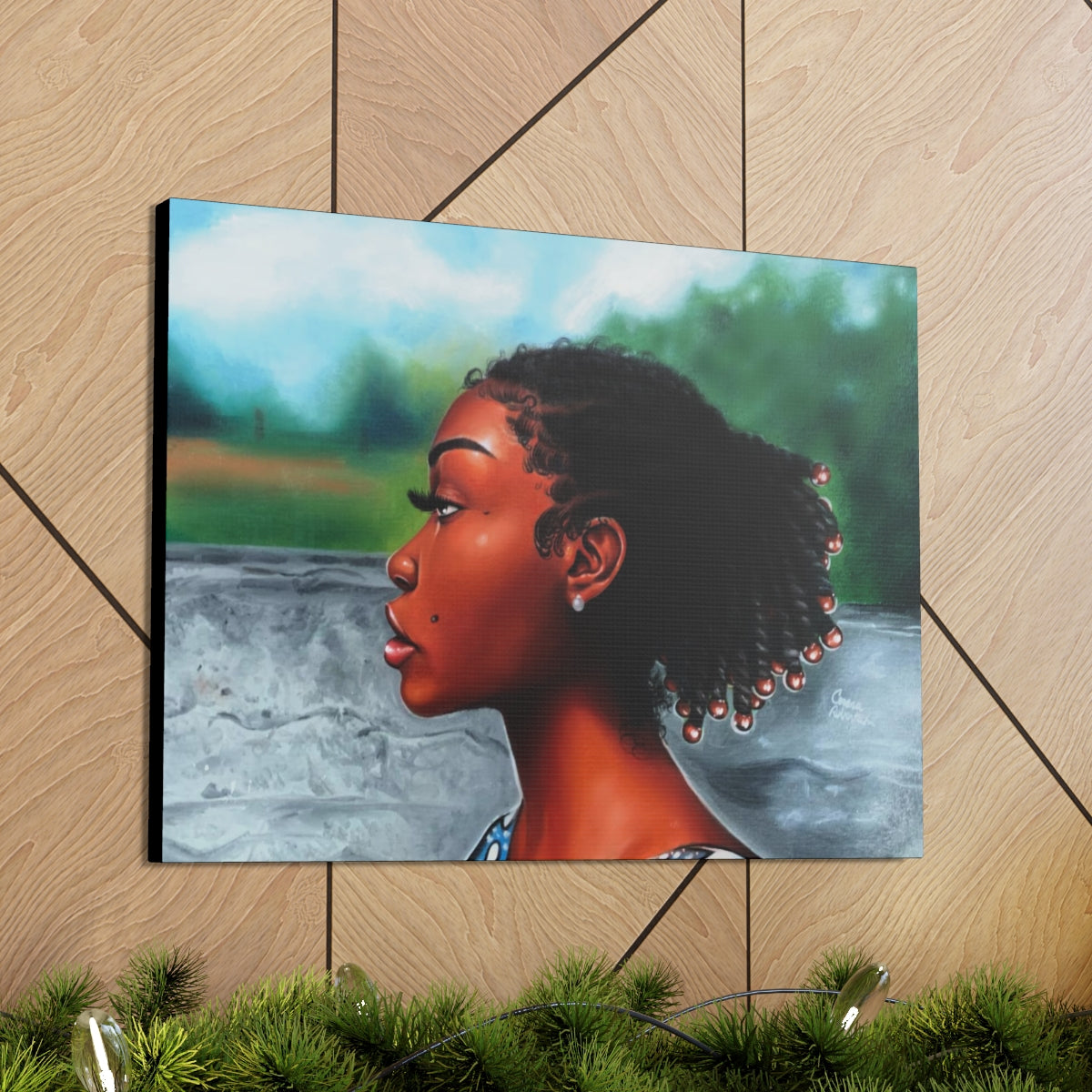 Jawn with the Pearl Earring (canvas print)