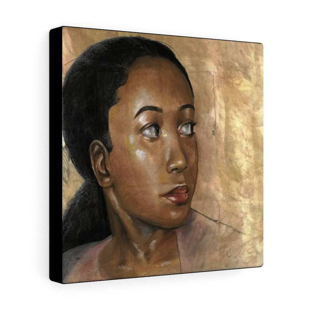 Self Portrait to the Left (canvas)