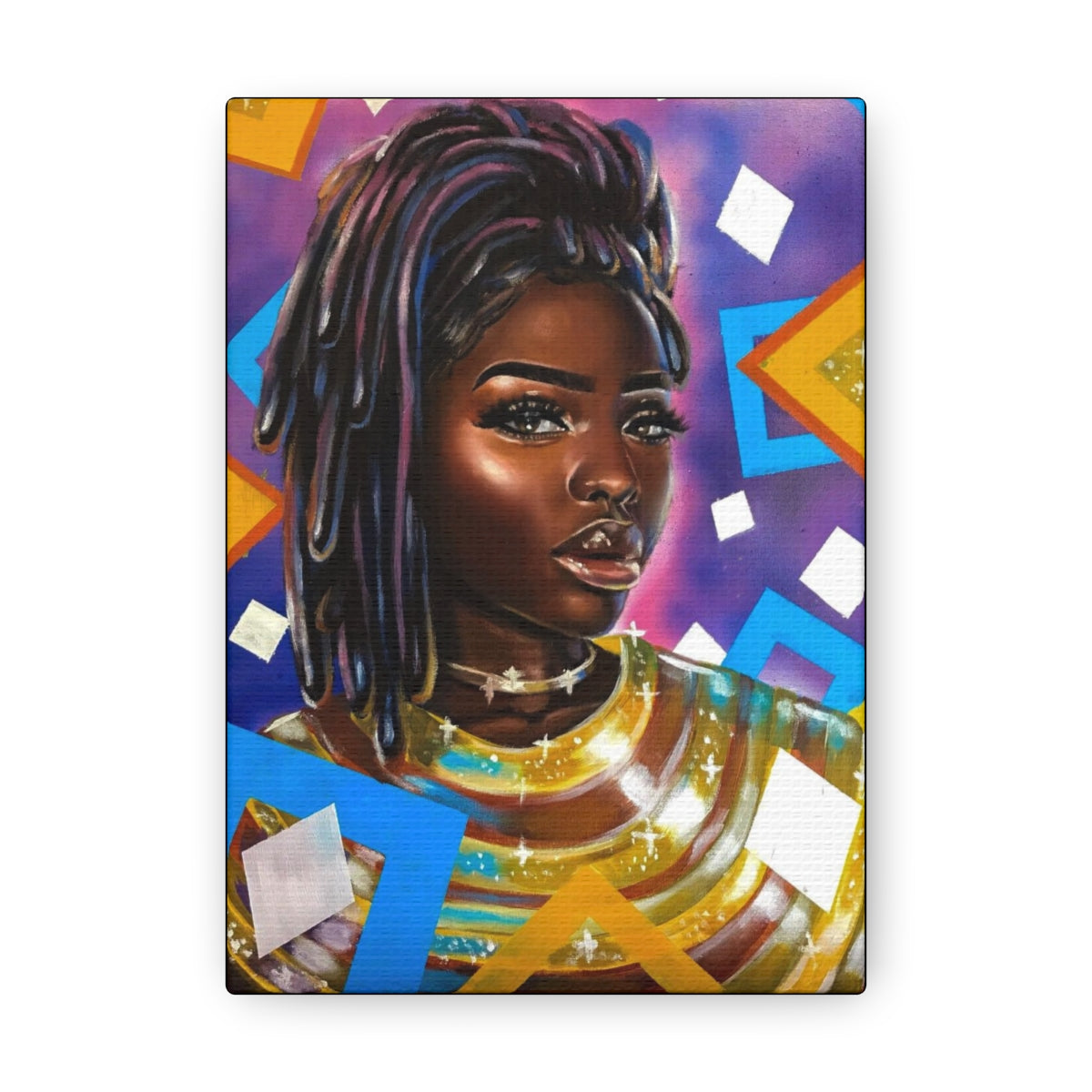 Purple Diamonds (canvas)