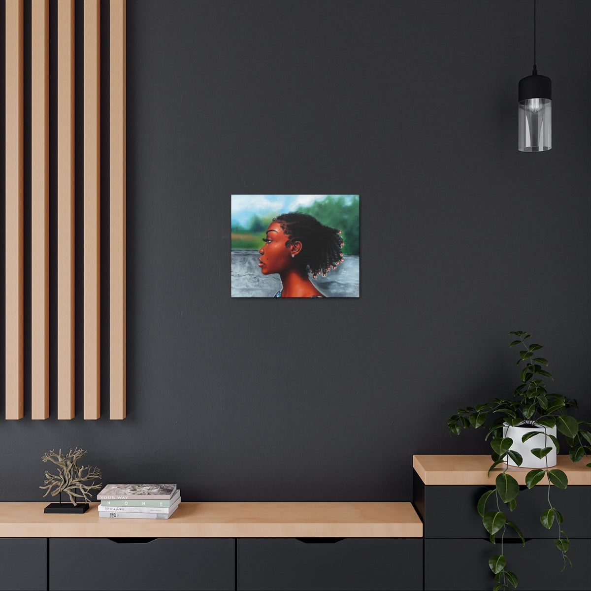 Jawn with the Pearl Earring (canvas print)