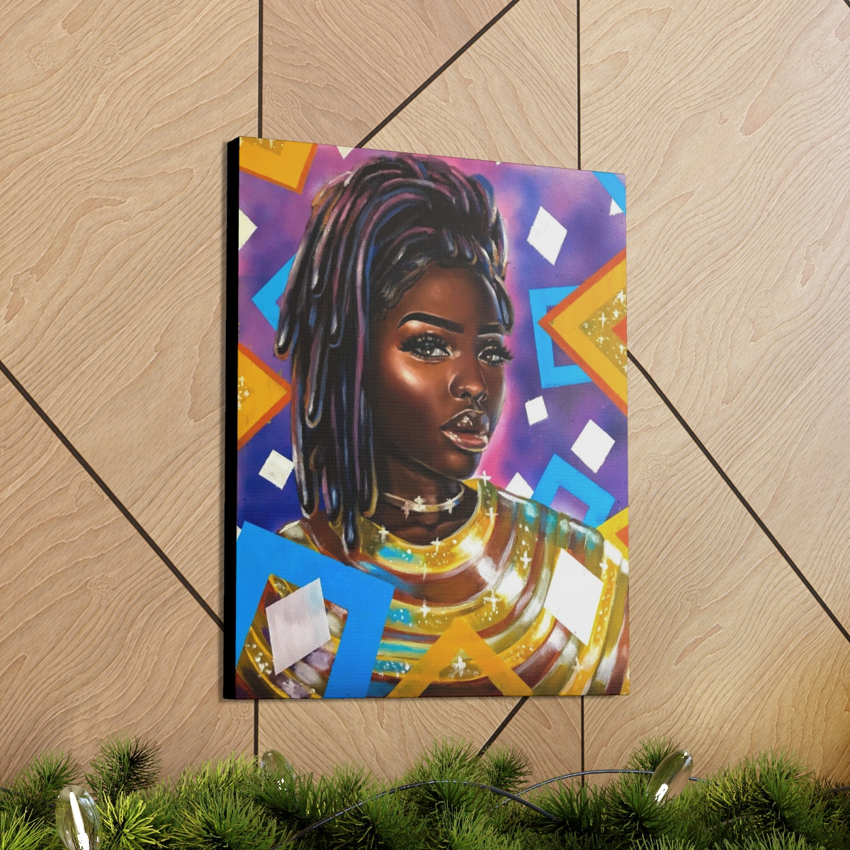 Purple Diamonds (canvas)