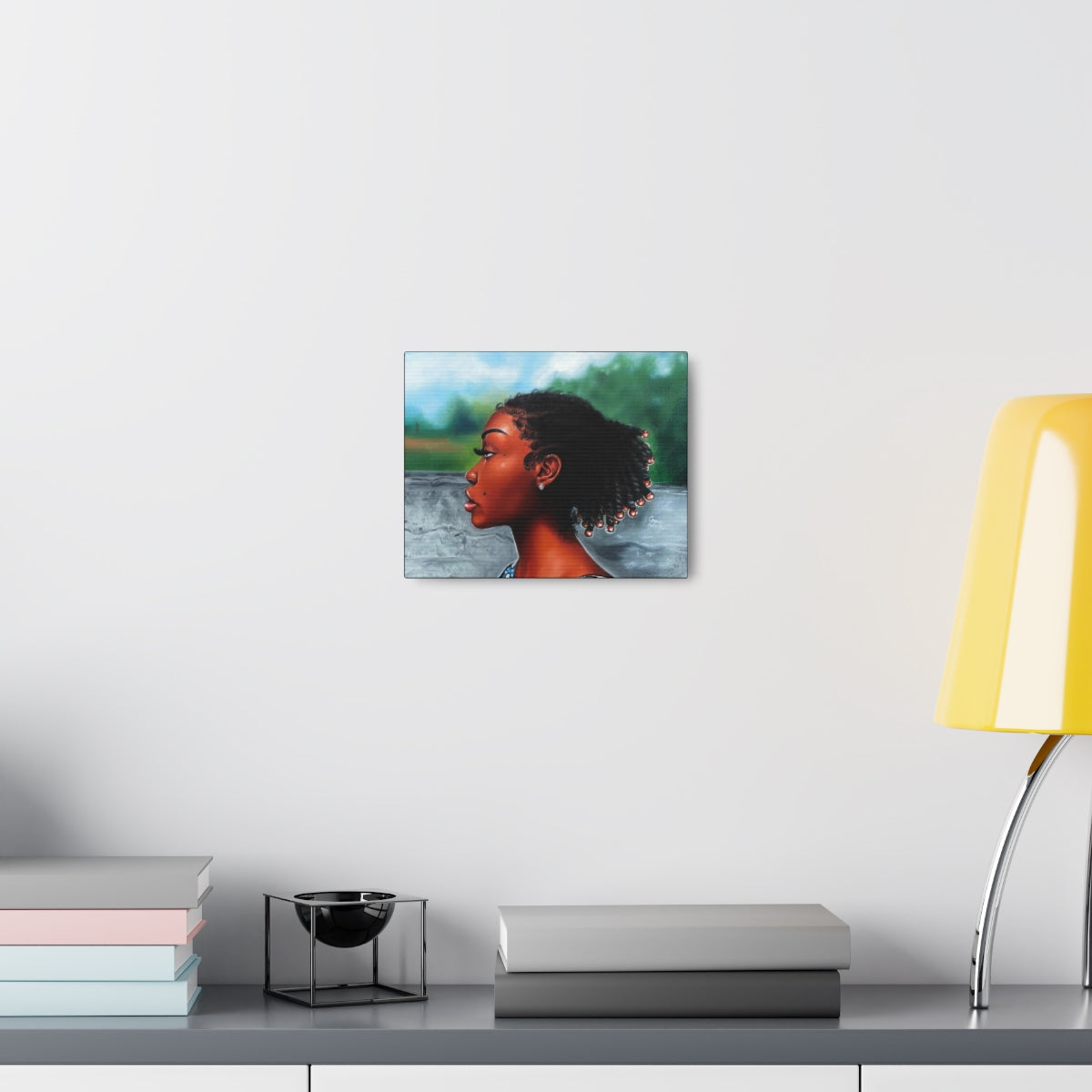 Jawn with the Pearl Earring (canvas print)