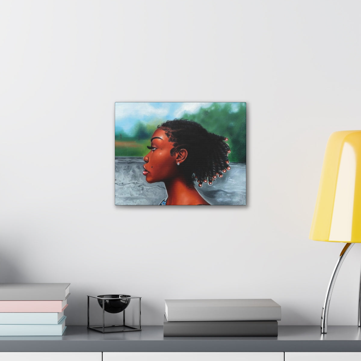 Jawn with the Pearl Earring (canvas print)