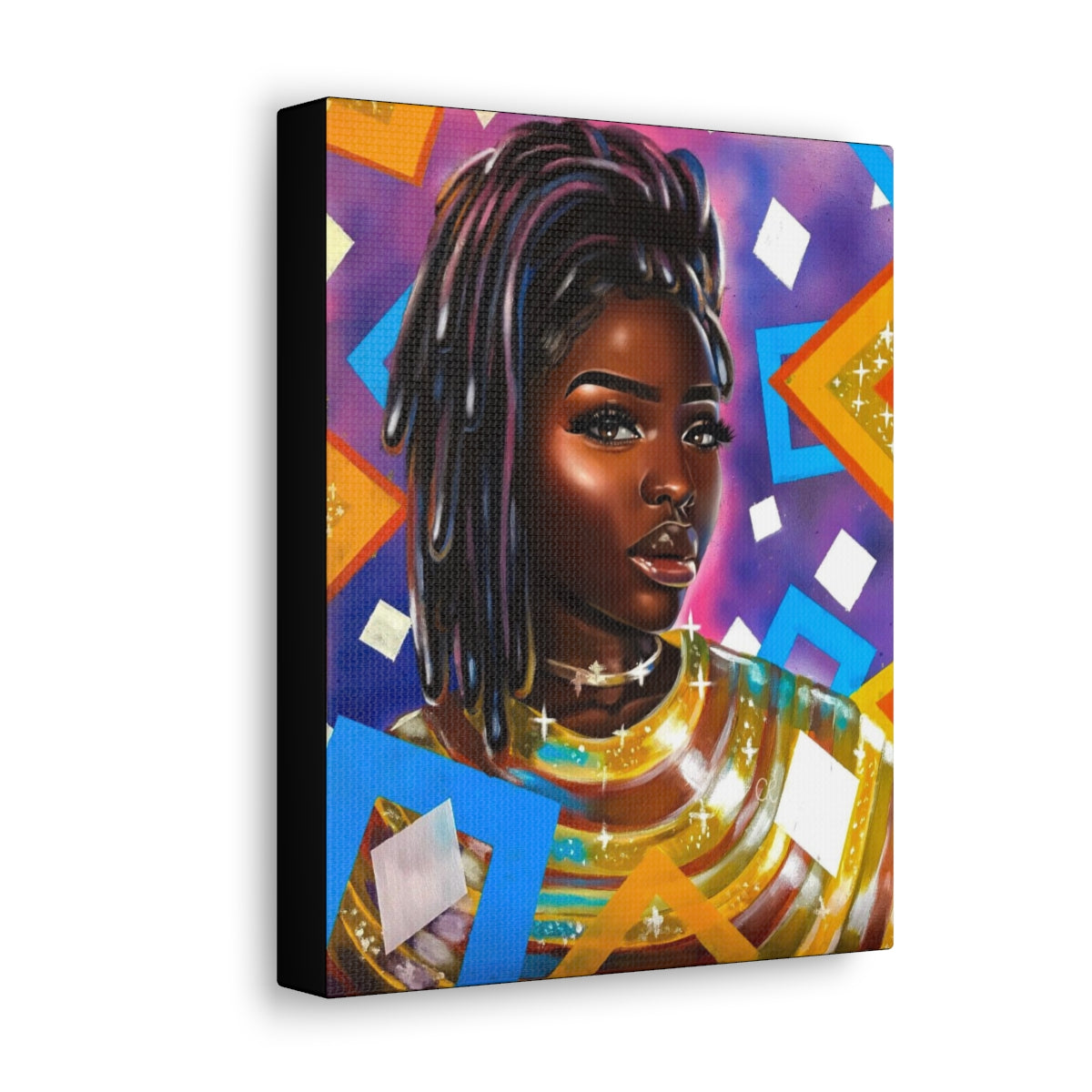 Purple Diamonds (canvas)
