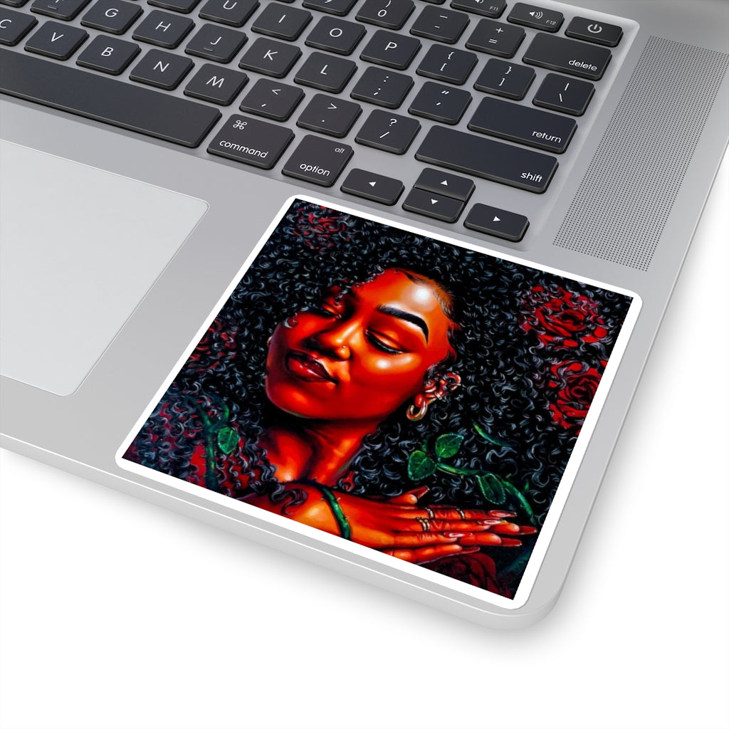Pierced sticker