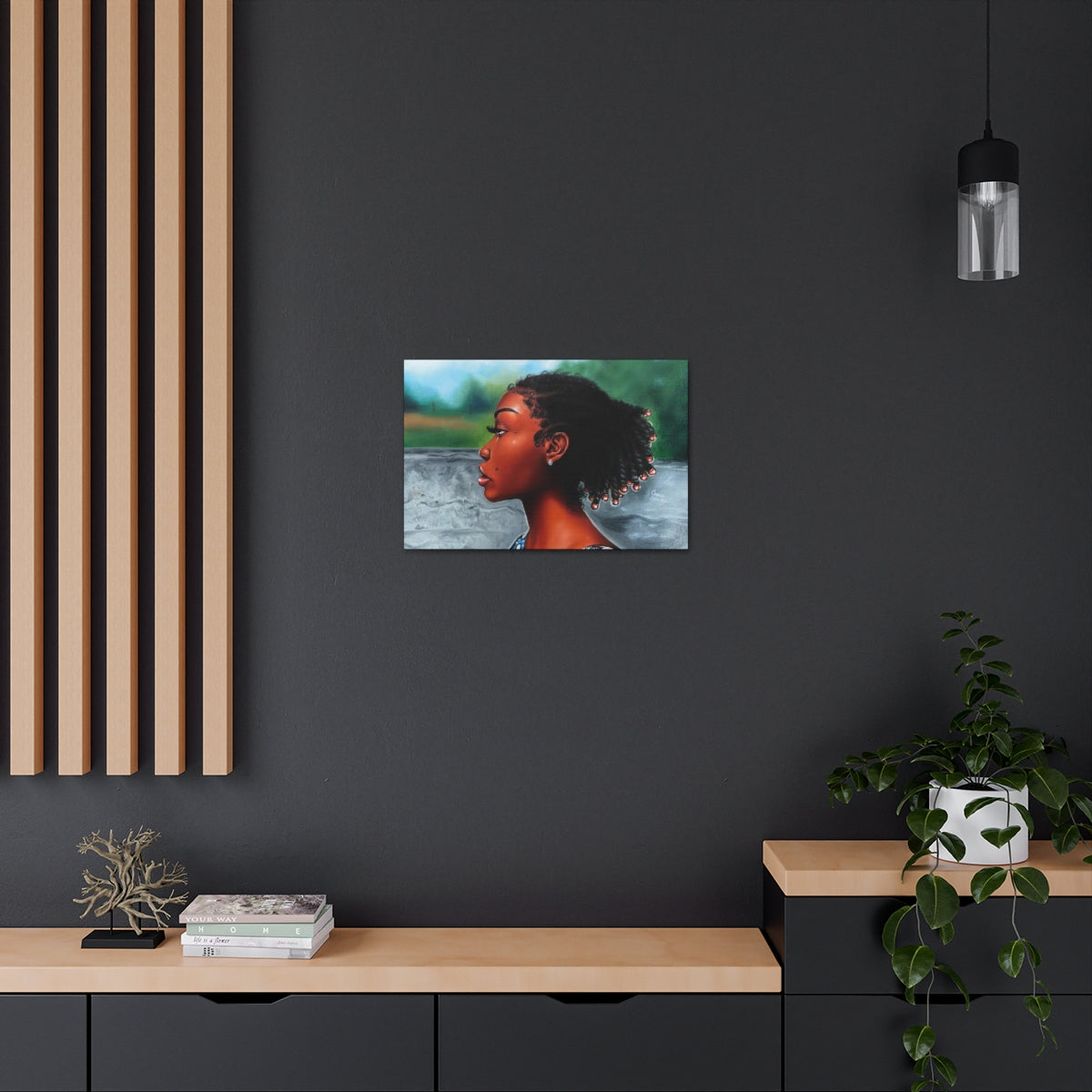 Jawn with the Pearl Earring (canvas print)