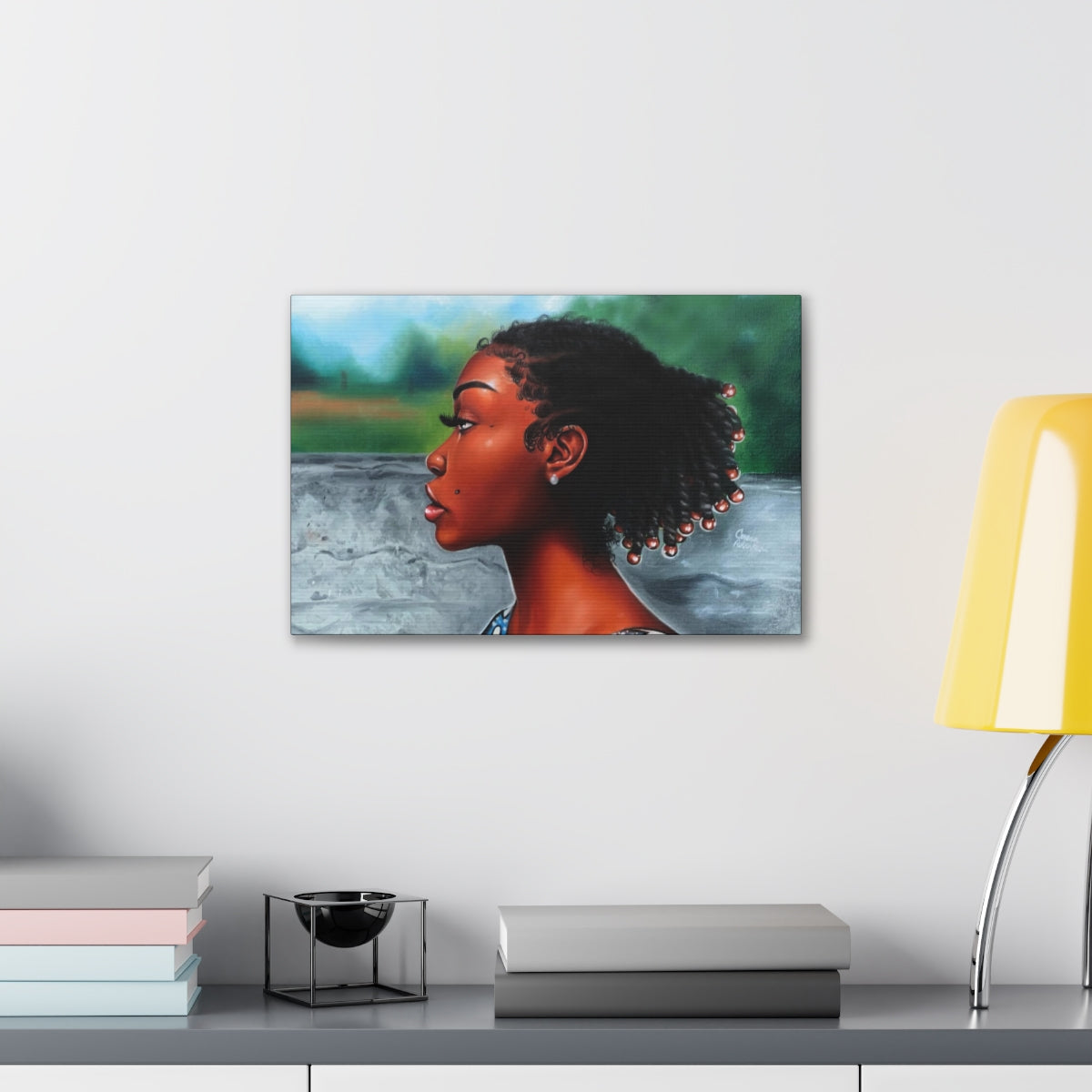 Jawn with the Pearl Earring (canvas print)