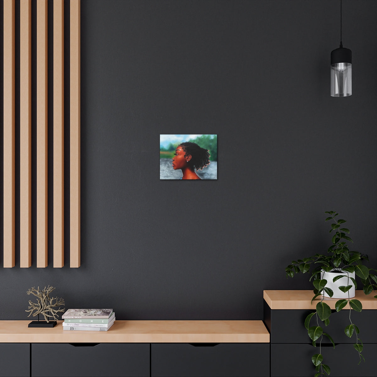 Jawn with the Pearl Earring (canvas print)