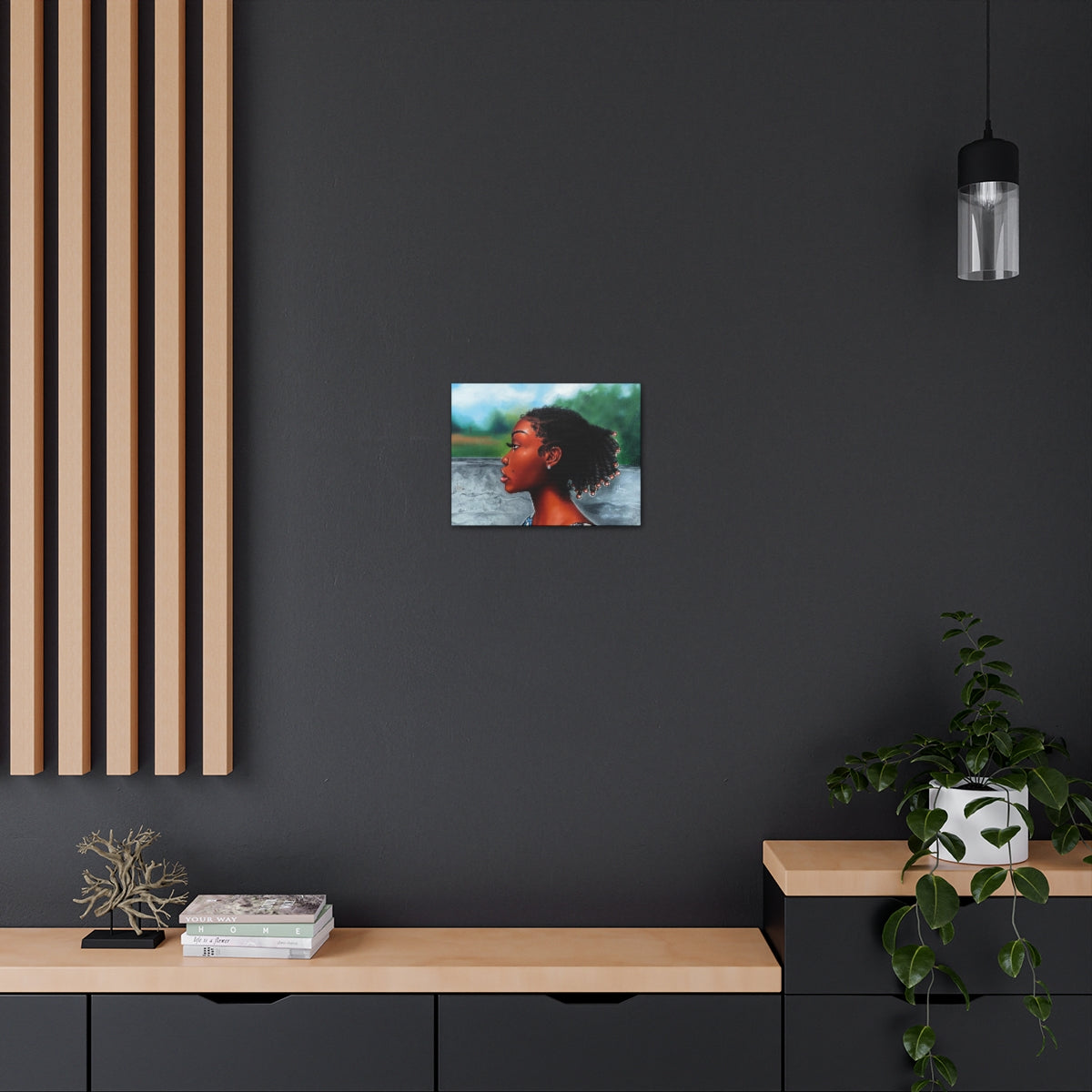 Jawn with the Pearl Earring (canvas print)
