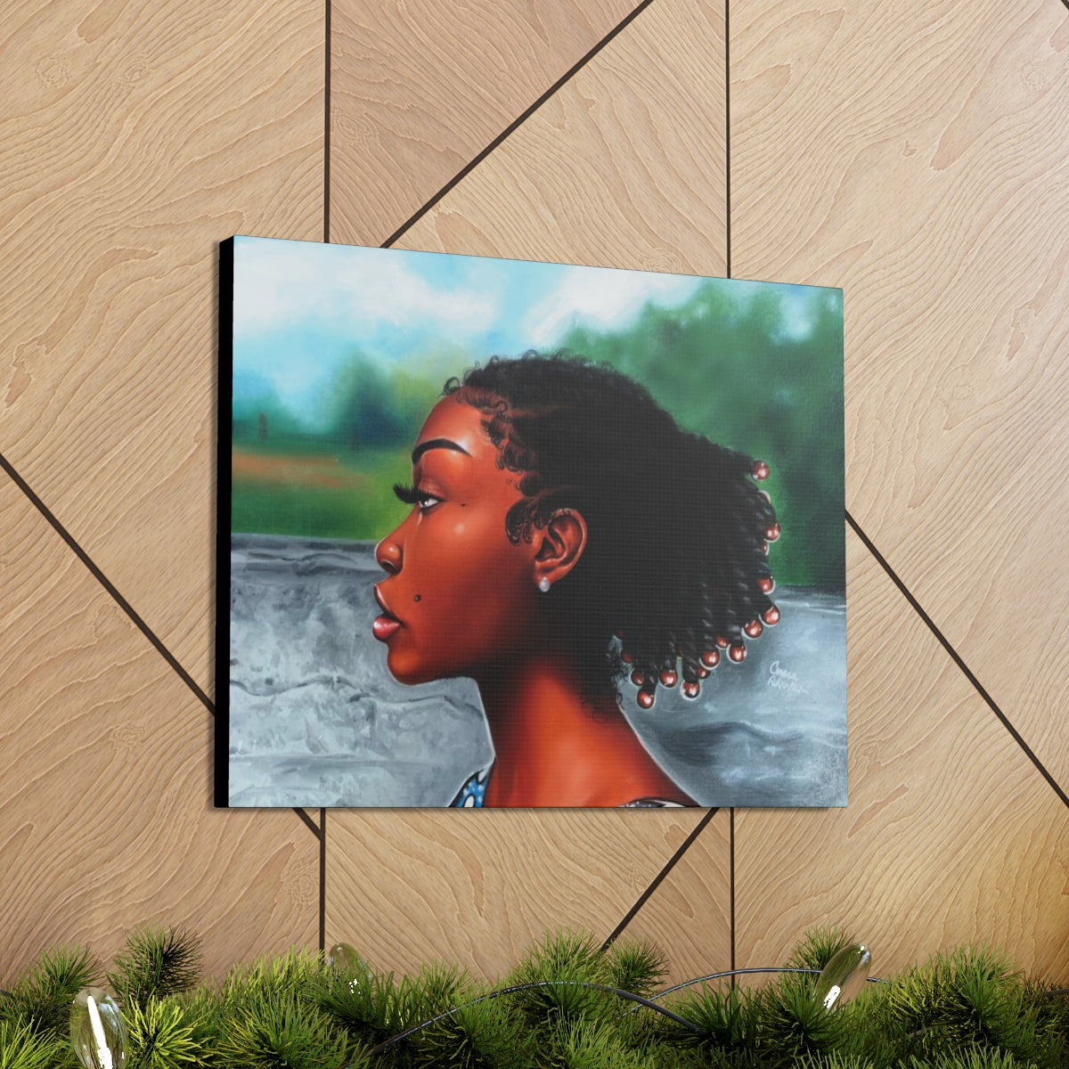Jawn with the Pearl Earring (canvas print)