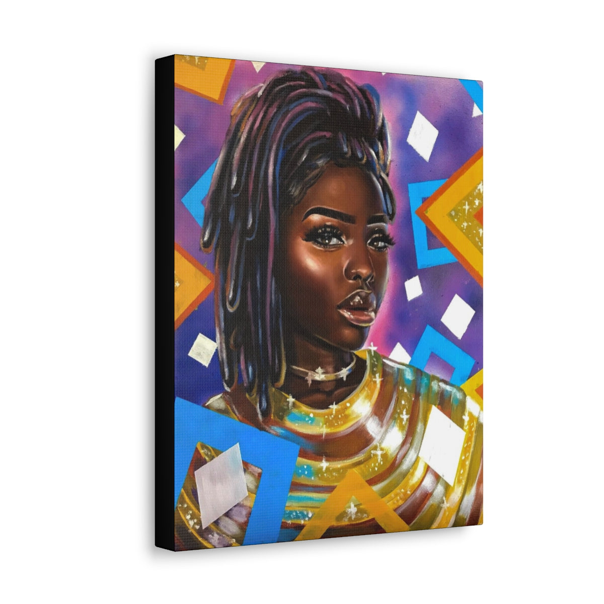 Purple Diamonds (canvas)